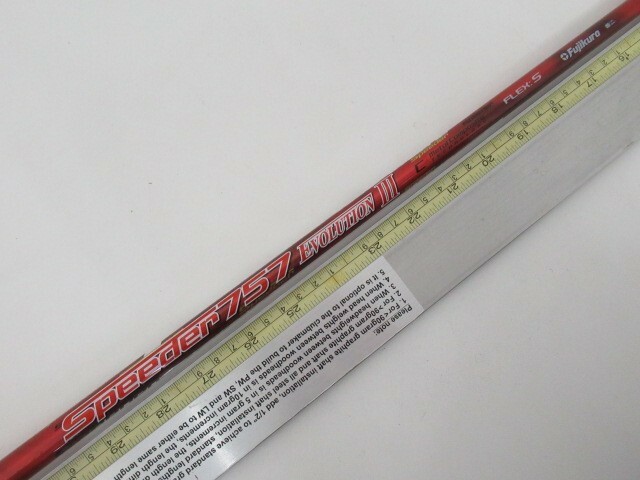 Golf Shaft Fujikura Speeder 757 Evolution Ⅲ (S) 44inch with Glore