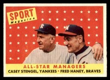 1958 Topps Baseball #475 All-Star Managers NM - NM/MT *g1