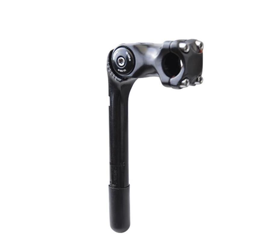 Potence réglable plongeur d22.2 l80 uno alu noir pour guidon 25.4mm ajustable