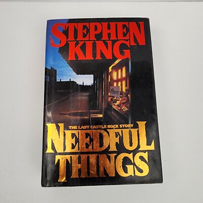 Needful Things Book Hardcover 1st Edition 1991 Castle Rock Stephen King