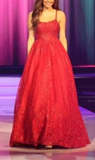 Sherri Hill 54838 Red Size 4 Prom Dress