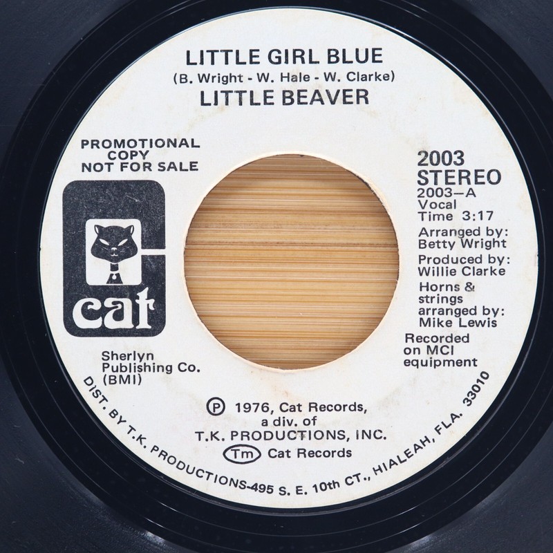 LITTLE BEAVER - LITTLE GIRL BLUE - SOUL FUNK 45 PROMO