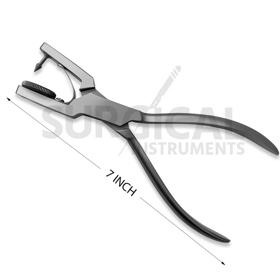 Kit de Presa de Goma Arrancador de 18 Piezas con Marco Pinzas Perforadoras Instrumentos Dentales Foto 3 de 4