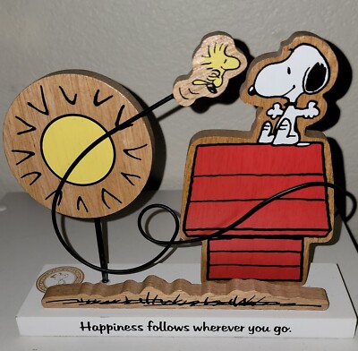 Hallmark Peanuts Snoopy Woodstock Happiness Follows Wherever You Go Figurine