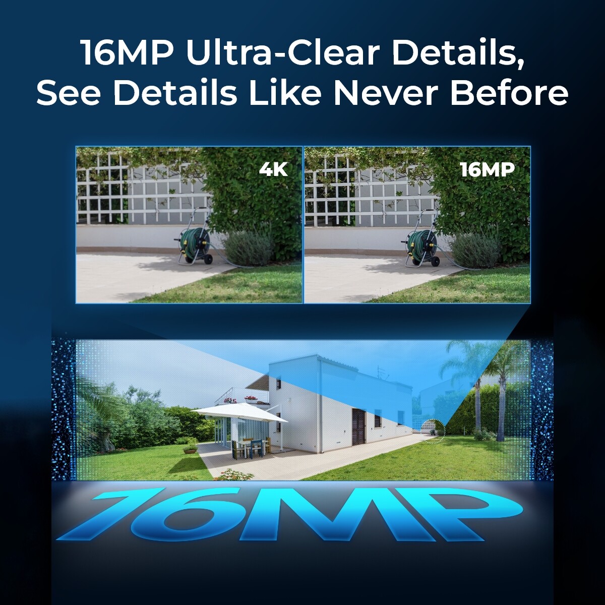 Kit Videosorveglianza Reolink PoE 16P Telecaera Esterno, Doppio Obiettivo Per Vista Panoramica 180 An Telecamera Da Esterno - Foto 13