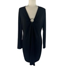 MICHAEL MICHAEL KORS LONG SLEEVE CUTOUT MINI DRESS IN BLACK NWT WOMEN'S SIZE XL