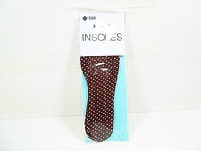 Shoe Insoles One Size Fits All Insole Boots Sneakers Cut to Size Brown with Dots