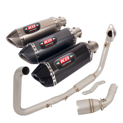 For Benelli TNT125 TNT135 2017-2023 Complete Exhaust Header Link Pipe Muffler 2''