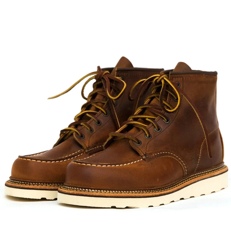 RED WING 1907 CLÁSICO MOC TOE COPPER ROUGH & TOUGH - Imagen 2 de 4