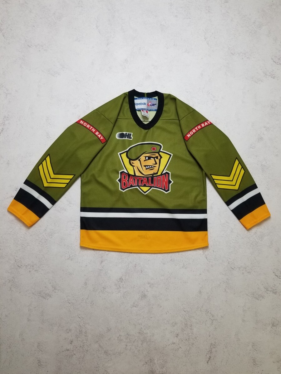 Reebok CCM CHL OHL Brampton Battalion 29 Green Hockey Jersey Youth