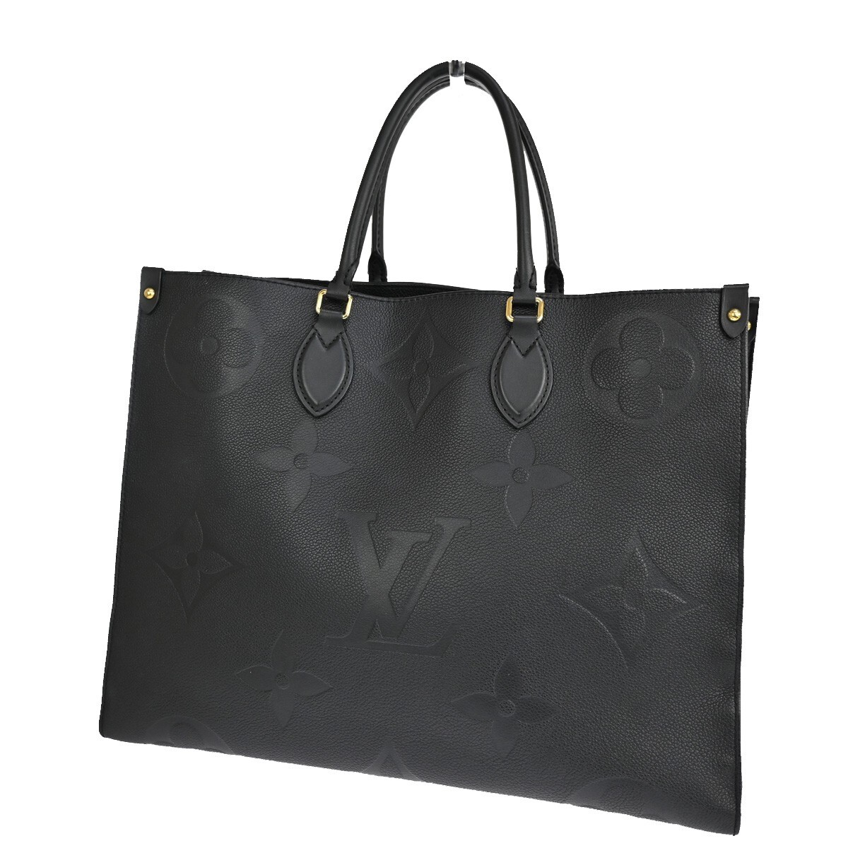 Louis Vuitton OnTheGo Red Interior Tote PM Black Leather for sale 