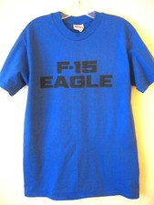 US AIR FORCE F-15 Eagle Blue T-Shirt   Size M