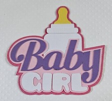 Baby Girl Title. Scrapbook, Card making Paper Piecing