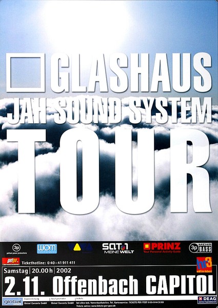 Glashaus - Jah Sound System, Offenbach & Frankfurt 2002 | Konzertplakat | Poster-image