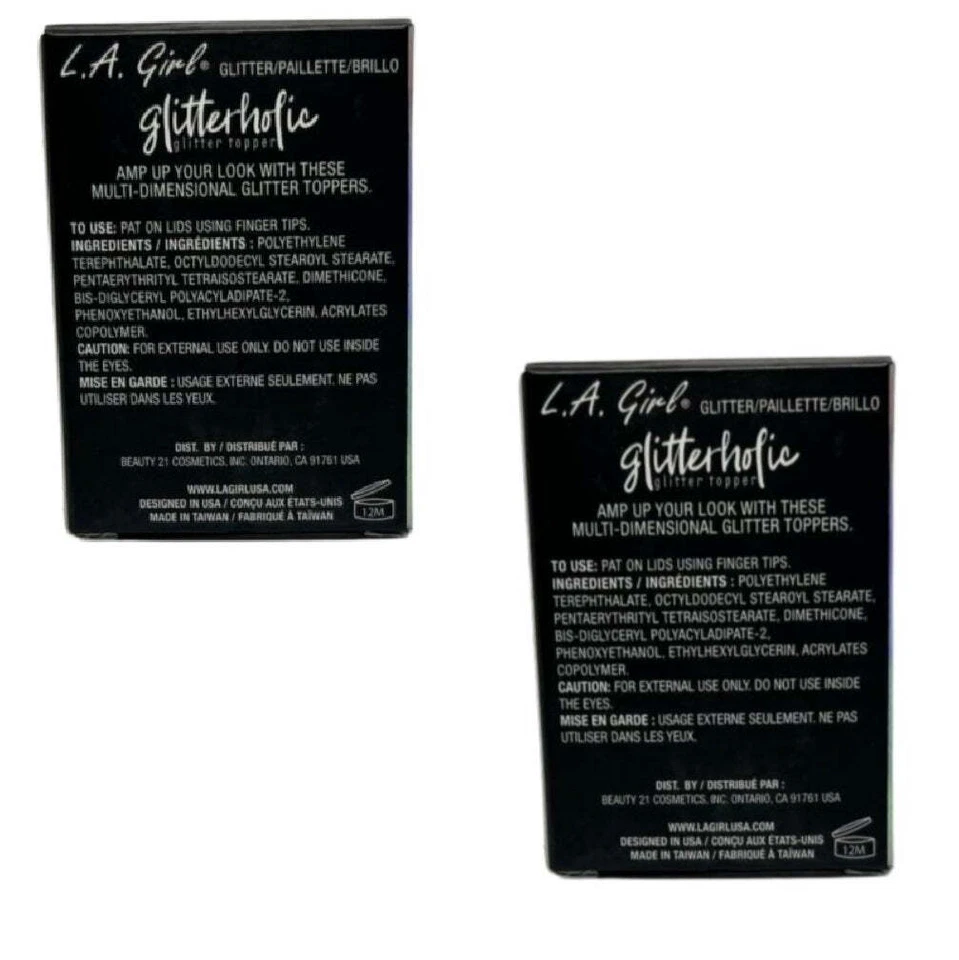Pack of 2 L.A. Girl Glitterholic Glitter Topper, Electrify GGP458 - Image 3 of 4