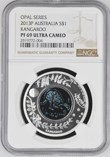 2013P AUSTRALIA S$1 KANGAROO NGC PF 69 ULTRA CAMEO