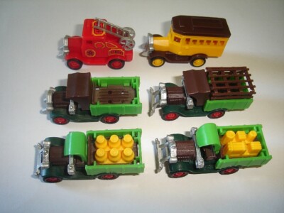 VINTAGE UTILITY VEHICLES 1992 MODEL CARS SET 1:87 H0 KINDER SURPRISE MINIATURES