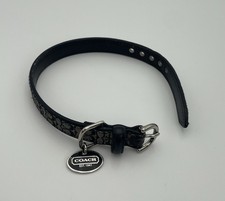 COACH Leather Black/Tan Jacquard Signature Do...