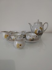 Kahla Tee-Kaffeeservice Porzellan (Kinder-puppen) DDR Ca. 1960-70 12 teil 12teil