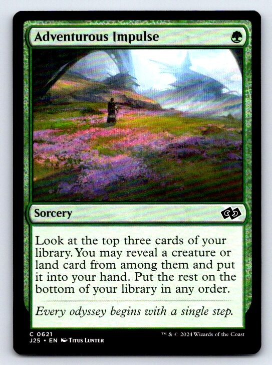 Adventurous Impulse 621 Common Foundations Jumpstart Magic: The Gathering