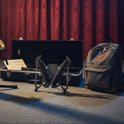 Schwarz Saxophon Ständer Stabil Saxophonhalter Rutschfest für Zuhause, Bühne