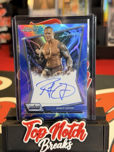 Randy Orton [Refractor] #BBA-RAN 2026 Topps Chrome WWE Blue Brand Autograph card