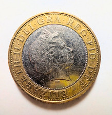 2004 UK £2 Two Pound Coin - Trevithick Steam Locomotive Reverse - Minting Error