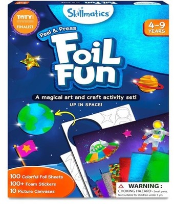Skillmatics Foil Fun - Space, No Mess Art for Kids, Craft Kits New Sealed