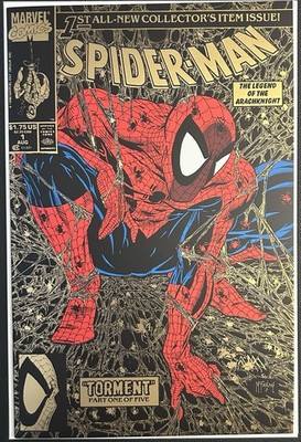 Spider-Man #1 2025 McFarlene Gold Foil Panini Mexican (MX) Foil LTD/1000 NM+