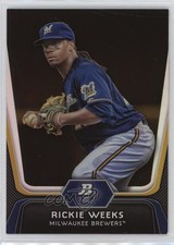 2012 Bowman Platinum Gold Rickie Weeks #42 y0i