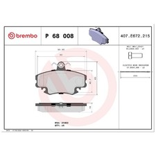 Satz Bremsbeläge Bremsklötze vorne für Renault Twingo 1 C06 S06 2 CN0 | 26230