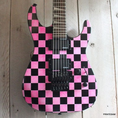 Jackson X Series Soloist SLX DX Electric Guitar Checkered Past Custom ''PINK PONY