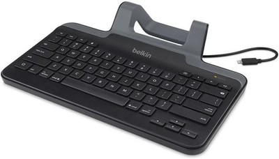Belkin Wired Keyboard with Stand B2B130 for iPad w Lightning Connector