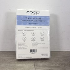 Coop Sleep Goods The Cool Side Lulltra CRESCENT Pillow Cover KING NEW