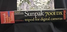Sunpak 7001DX Aluminum Tripod Pan/Tilt Head Quick Release Bubble Level 58.3"