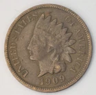 1909 indian Head Penny - Beautiful XF Coin - Diamonds + Full Liberty