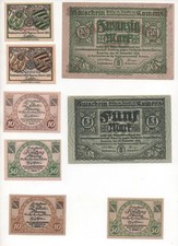 (GERM) NOTGELD - KAMENZ - 8 different notes (K019) K019