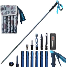 Versatile Trekking Pole with Accessories - Ideal for Hiking with Excellent Foam 