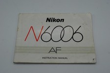 Nikon N6006 AF Camera Instructions Brochure