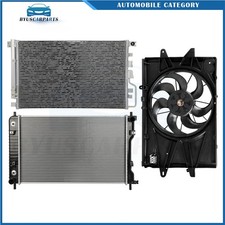 For 16-17 Chevrolet Equinox 2.4L Electric Radiator Condenser Cooling Fan Kit