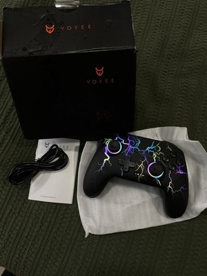 Voyee Game Controller S08 Nintendo Switch RGB Controller With Charger Cord - New