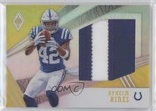 2018 Panini Phoenix RPS Jumbo Memorabilia Yellow Prime /25 Nyheim Hines #27 d4v