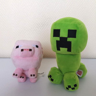 Minecraft Creeper Schwein Plüsch Teddy Set Konvolut Mob Spiel Mattel Mojang Stofftier