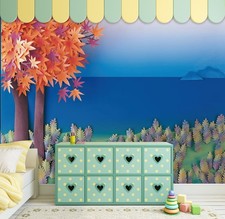 3D Autumn Hills Wallpaper Mural Peel and Stic...