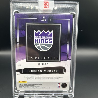 その他 panini flux keegan murray RC /10 PSA10 2022-23 Panini Impeccable Elegance Red Asia Keegan Murray RC-Patch