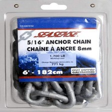SeaSense 5/16in x 6ft HD Galvanized Anchor Chain