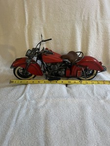 Vintage Indian Motorcycle 16" Long Diecast metal 