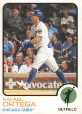 2022 Topps Heritage #180 Rafael Ortega - Chicago Cubs Baseball Card {NM-MT}