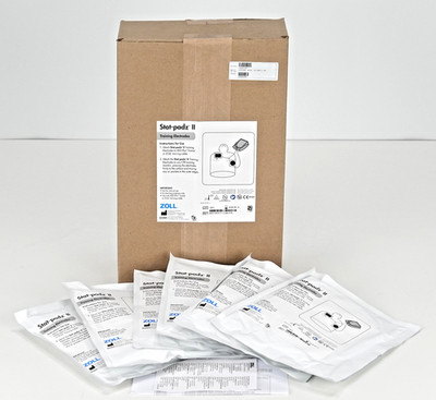 ZOLL AED Plus Trainer II, Stat Padz II Trainer Electrodes, 6Pcs per case *NOS*