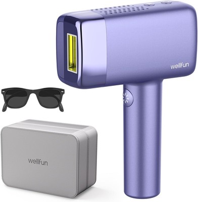 Wellfun IPL Laser Hair Removal Device Ice-Cooling System for Women and Men Home